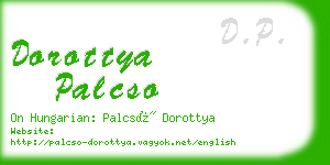 dorottya palcso business card